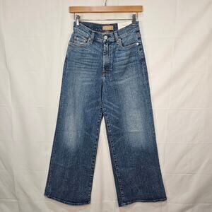 7 For All Mankind Jeans Cropped Jo Luxe Vintage Faded Blue Size 27